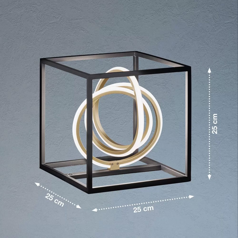 Lampe de table noir Led dimmable — vue 4