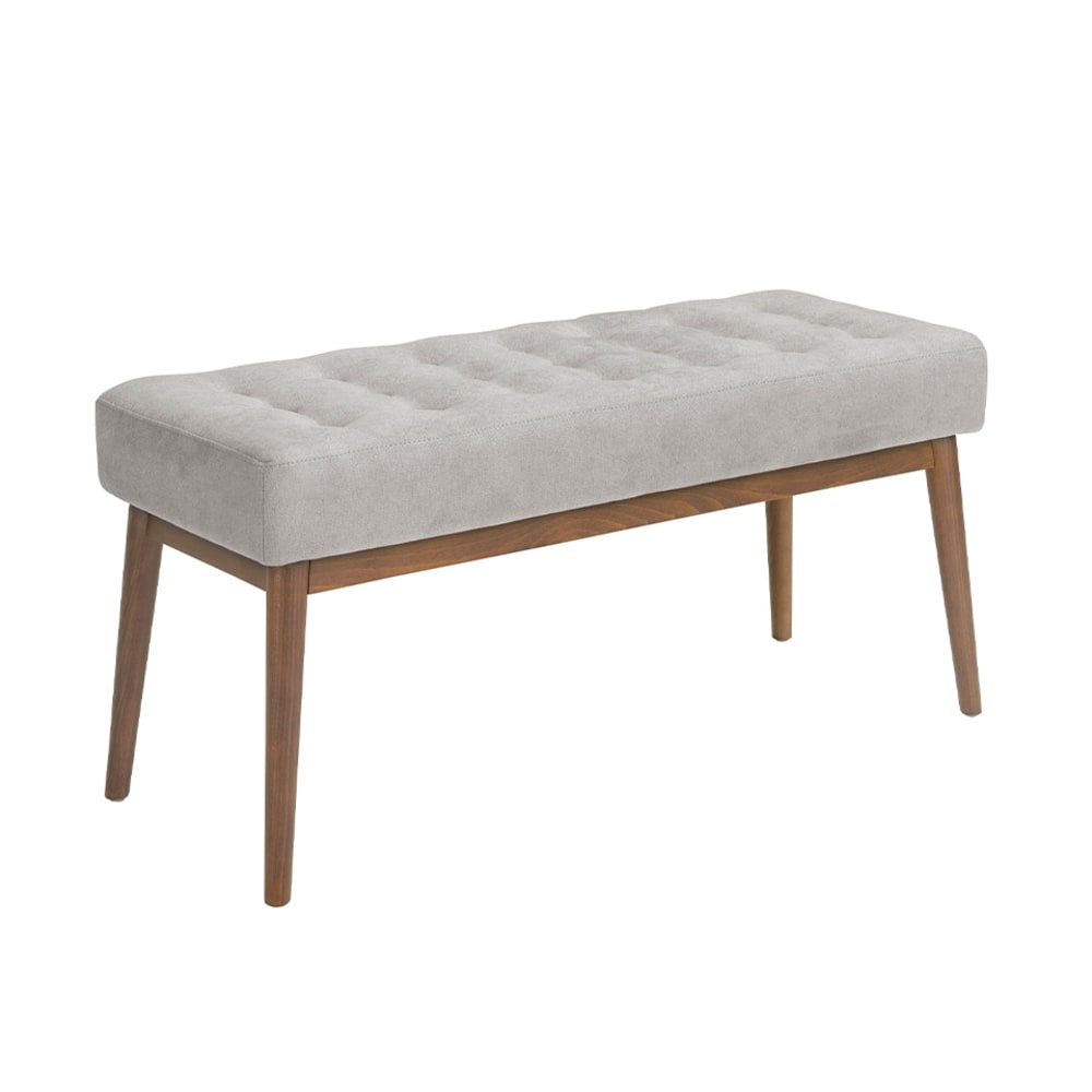 tabouret en tissu gris