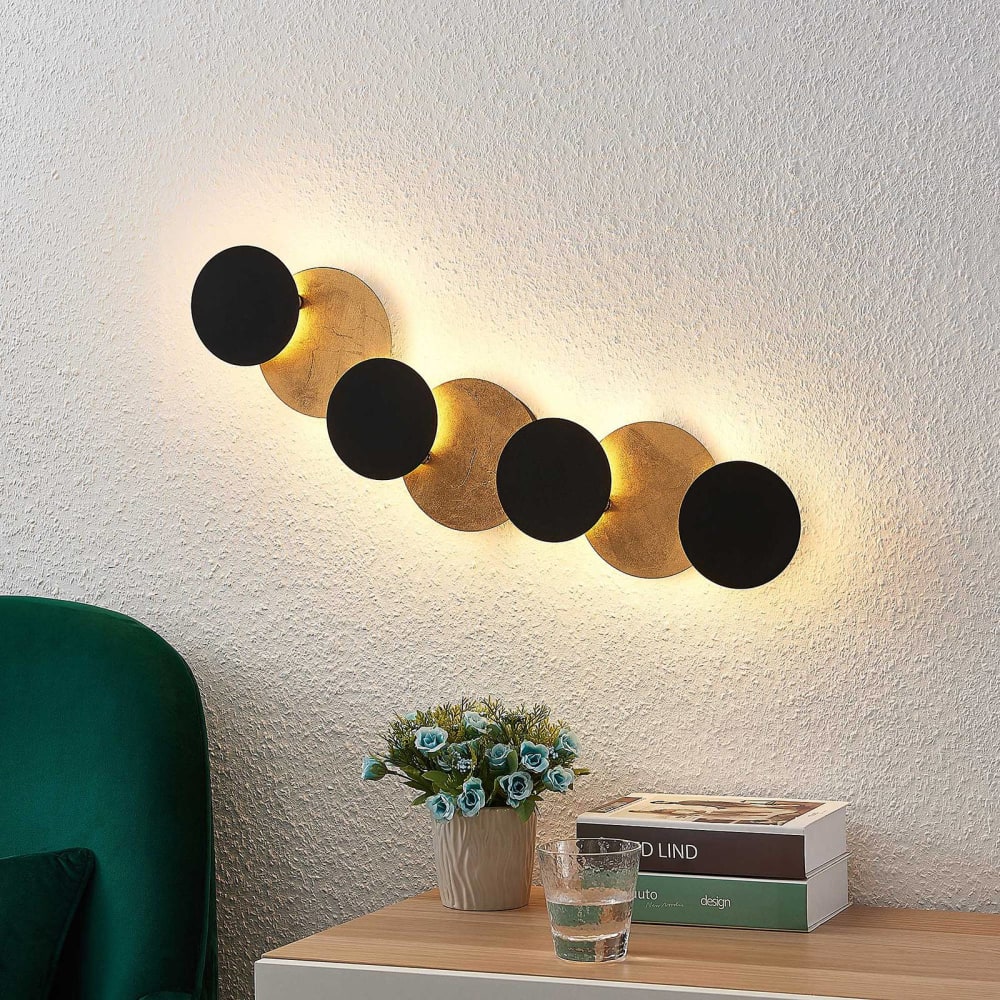 Applique murale led en métal noir - Maisons du Monde