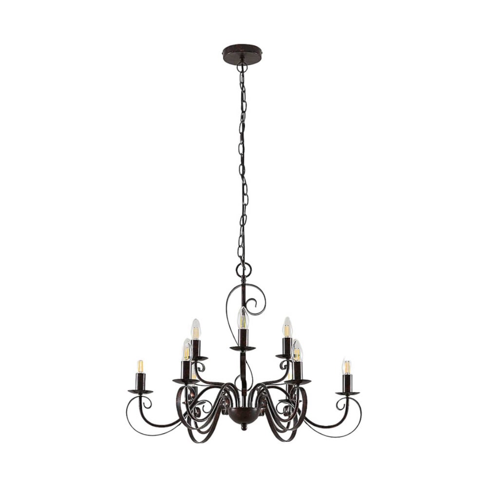 Lustre en Métal Marron