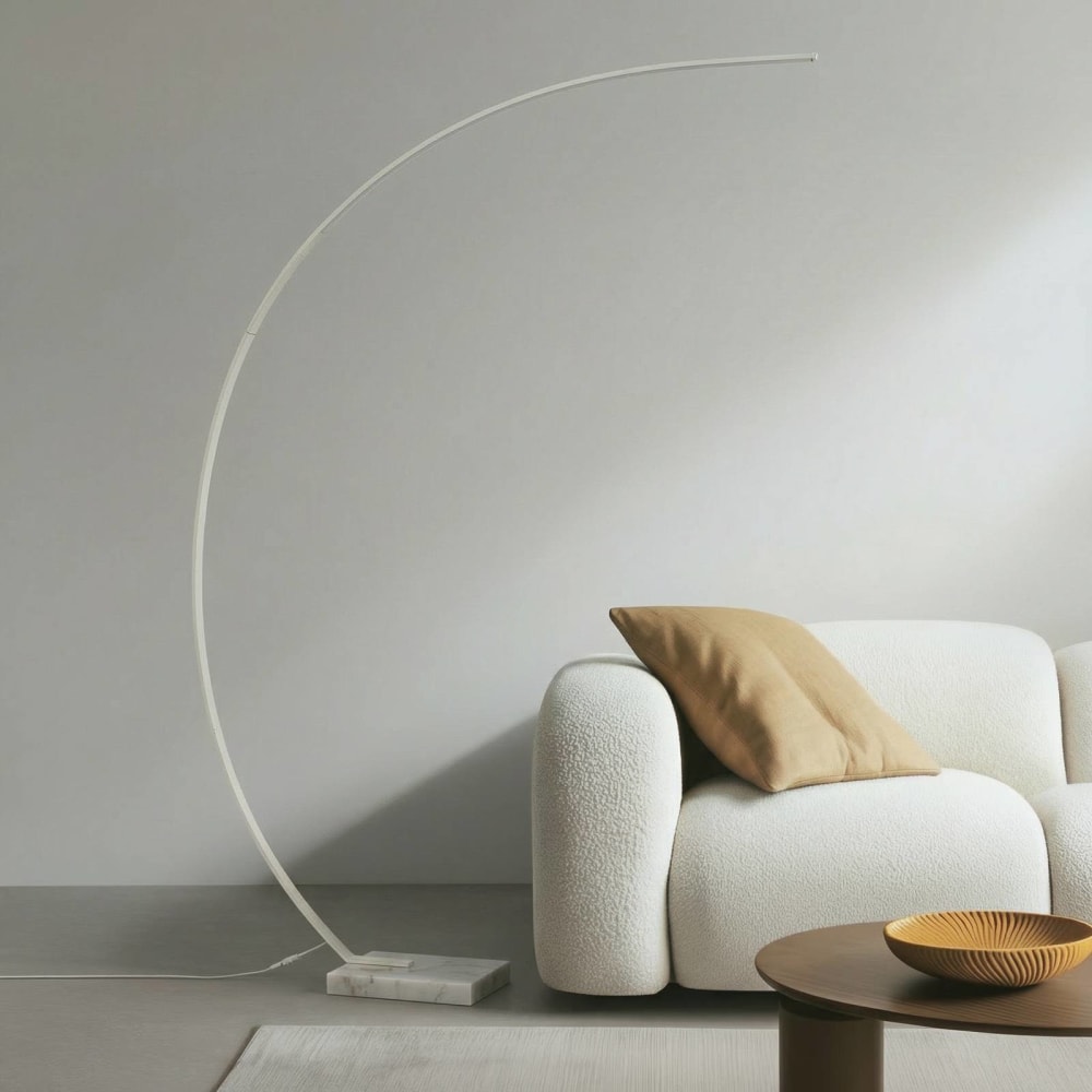 Lampadaire en métal blanc - Maisons du Monde