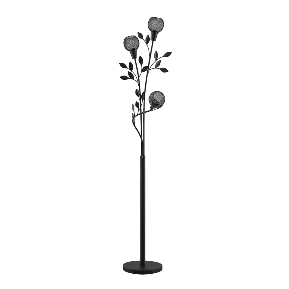 Lampadaire en Métal Noir