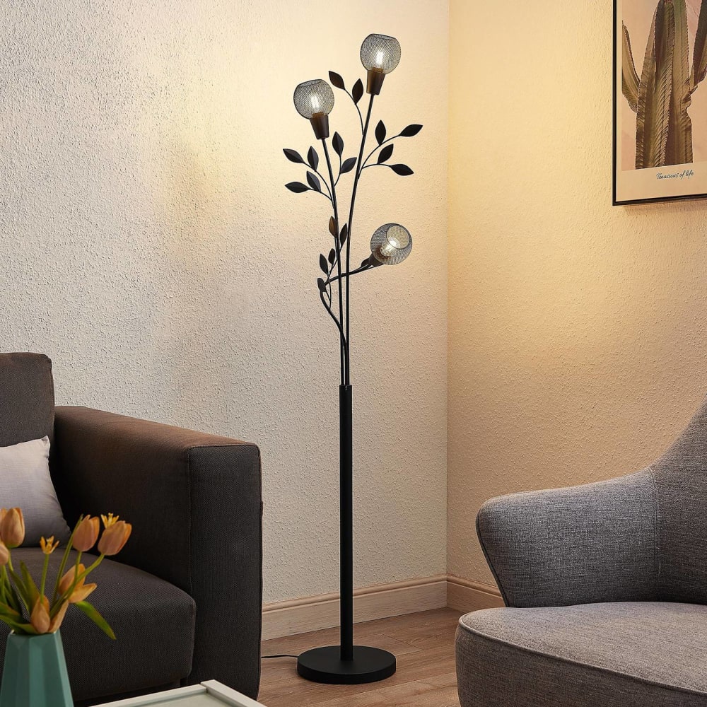 Lampadaire en métal noir — vue 4