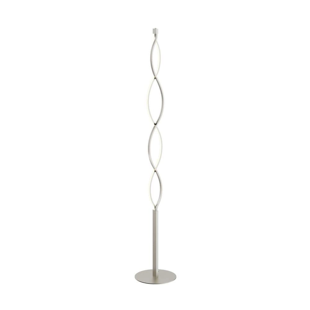Lindby LED Stehlampe aus Kunststoff, grau style modern - Pvc - Polyvinlychlorid