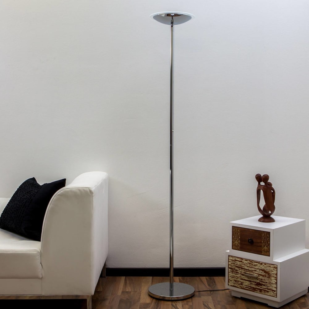 Lampadaire led en métal argent — vue 4