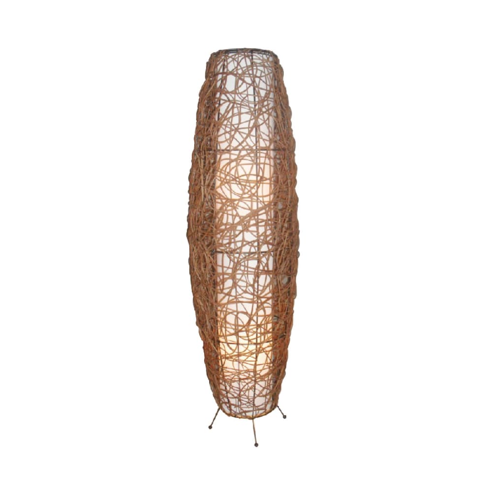 Lampadaire en Bois Marron