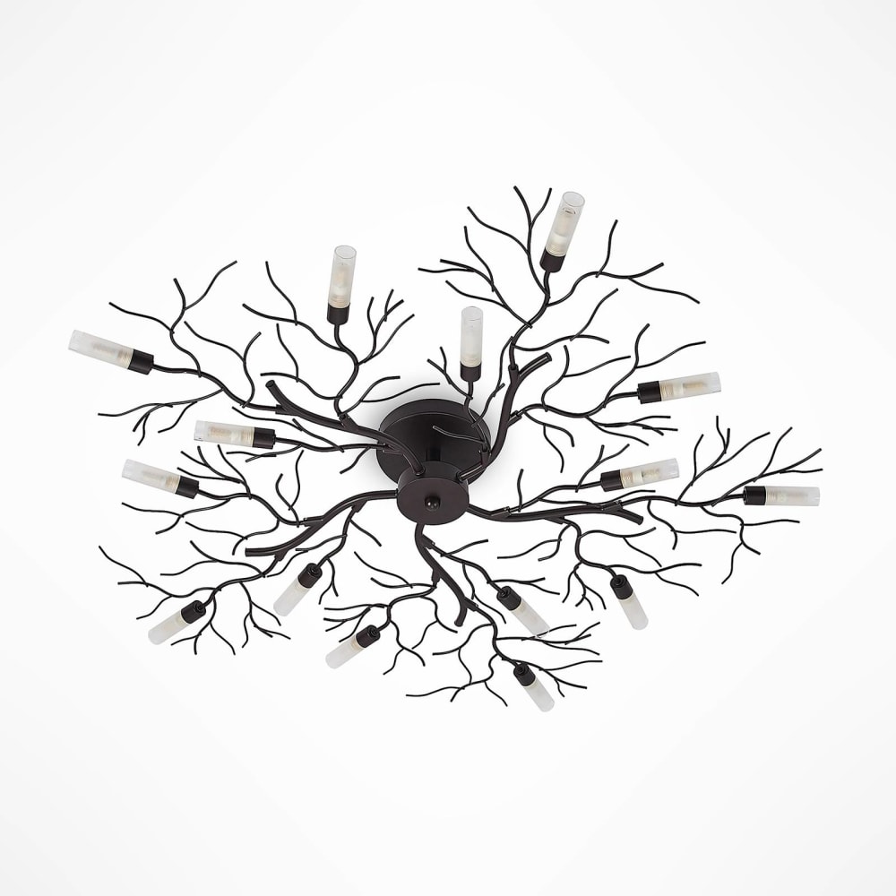 Plafonnier en Métal Marron