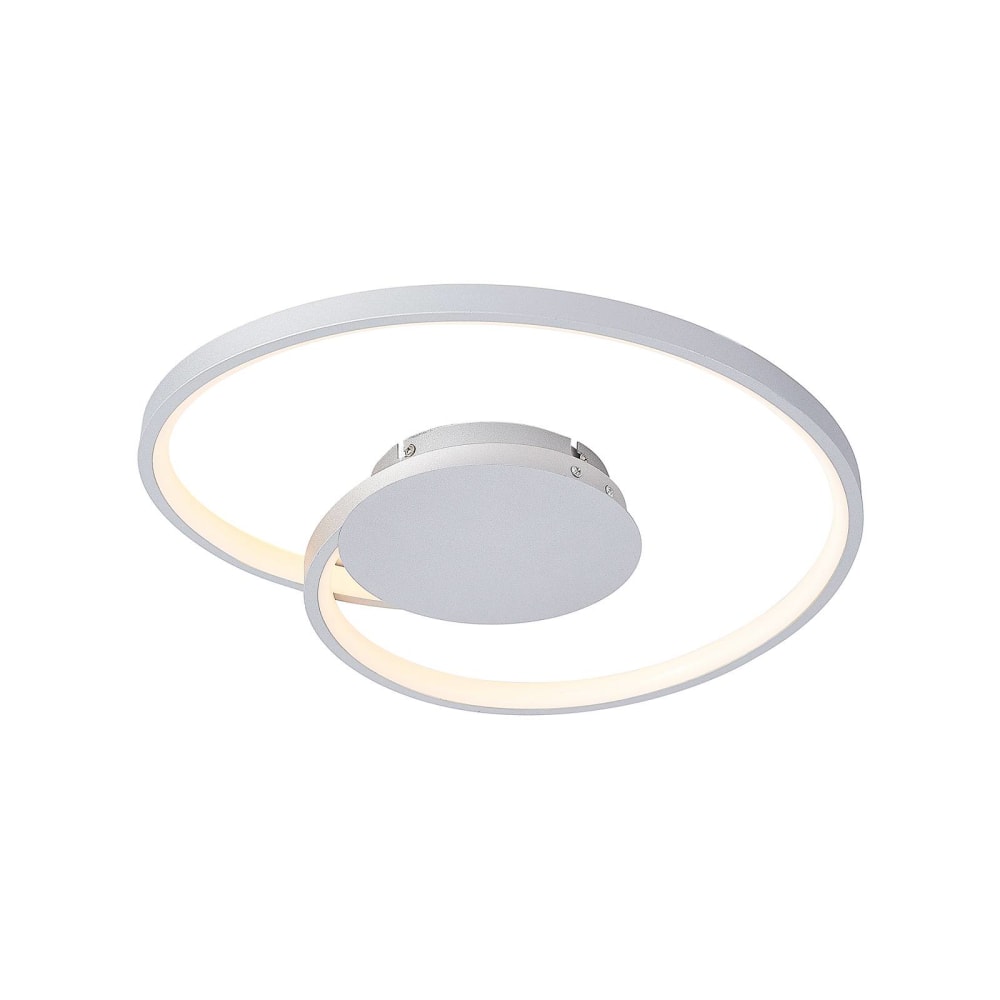 Lucande LED Deckenleuchte aus Metall, grau style modern - Metall