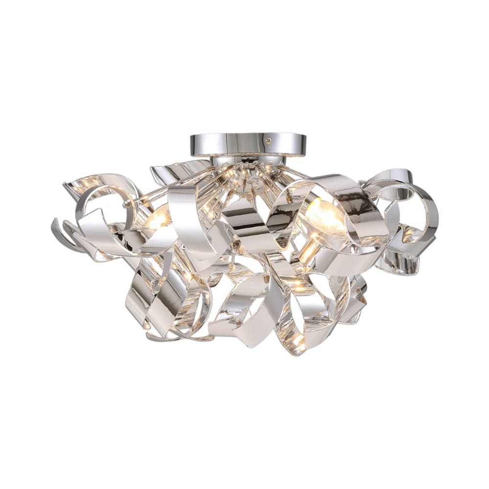 Plafonnier en Plastique Argent