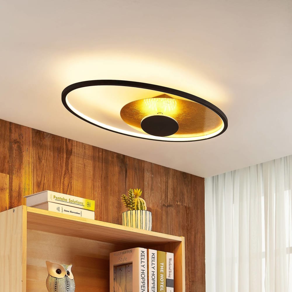 Plafonnier led en métal marron - Maisons du Monde