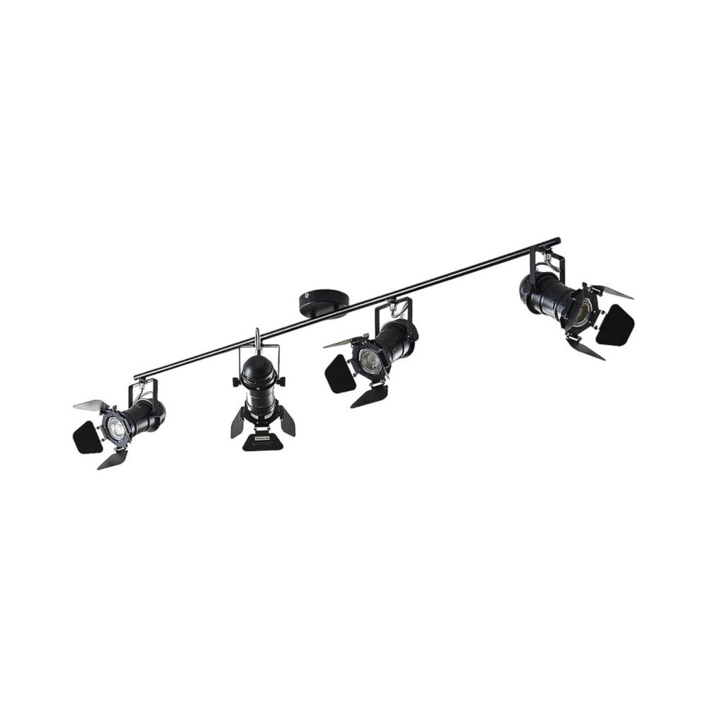 Lindby Deckenlampe aus Metall, schwarz style industrial - Metall