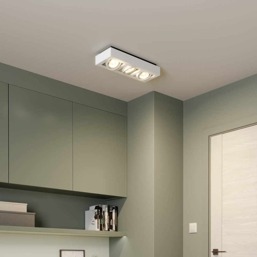 Plafonnier en aluminium blanc - Maisons du Monde