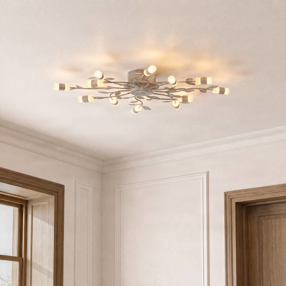 Plafonnier led en métal doré - Maisons du Monde