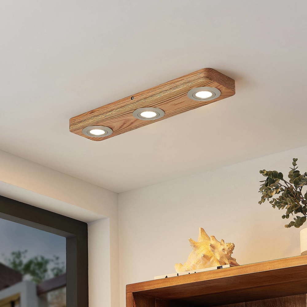 Plafonnier en bois marron - Maisons du Monde