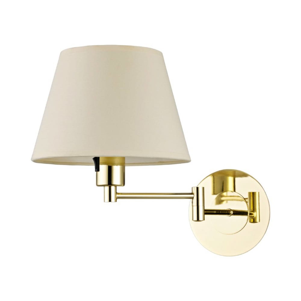 Lindby Wandleuchte, Wandlampe Innen aus Textil, creme style modern Beige Stoff