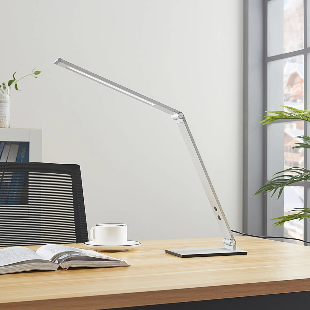 Lampe à poser en aluminium gris - Maisons du Monde