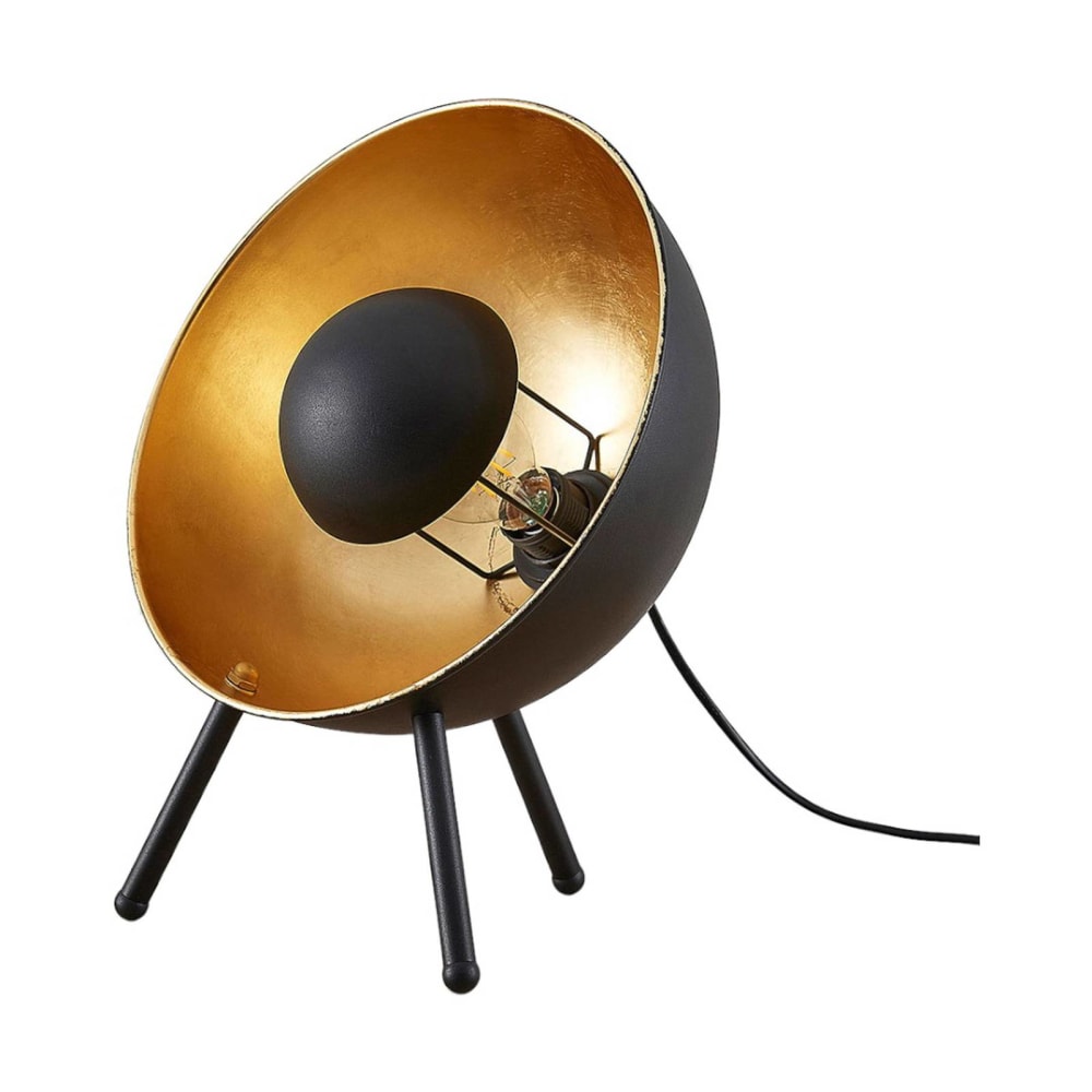 Lindby Tischlampe aus Metall, schwarz style modern - Metall