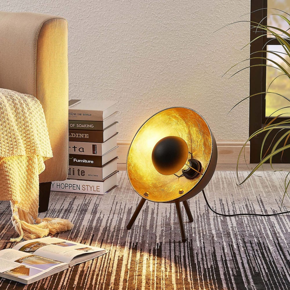 Lampe à poser en métal noir - Maisons du Monde