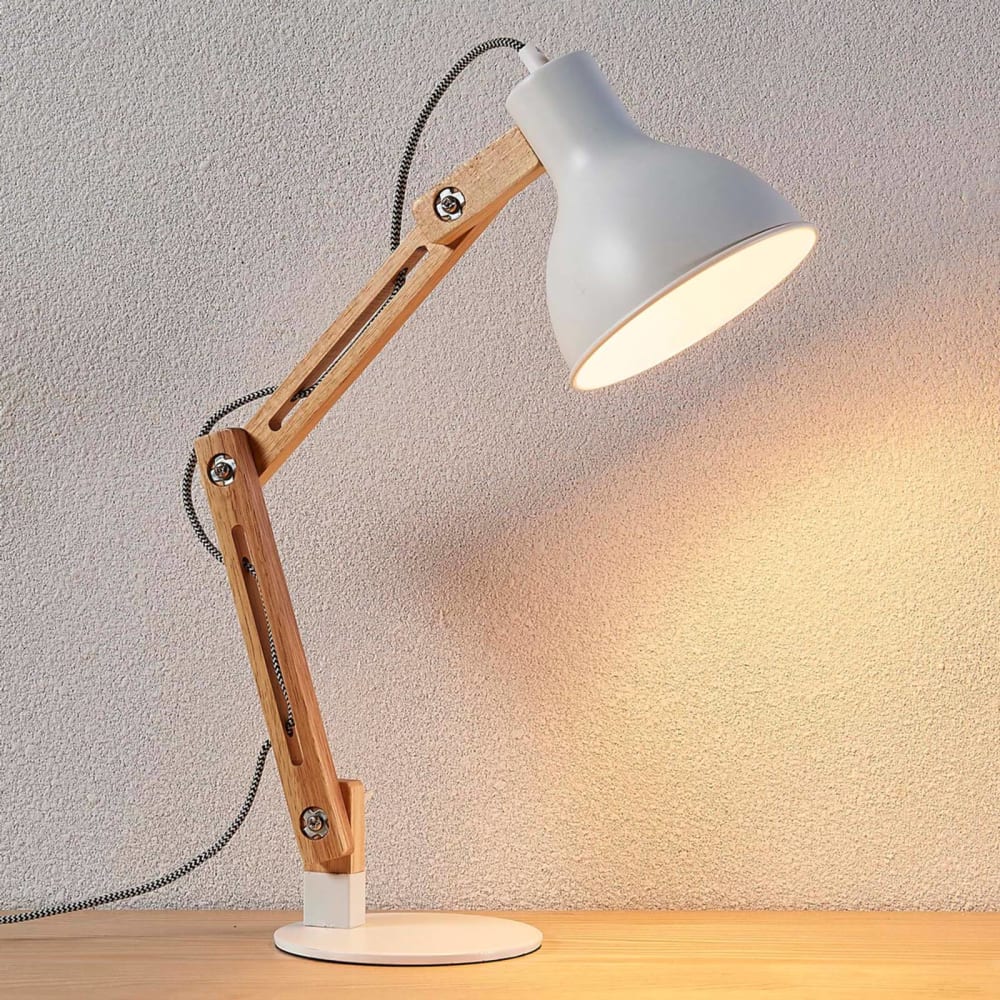 Lampe à poser en bois marron - Maisons du Monde