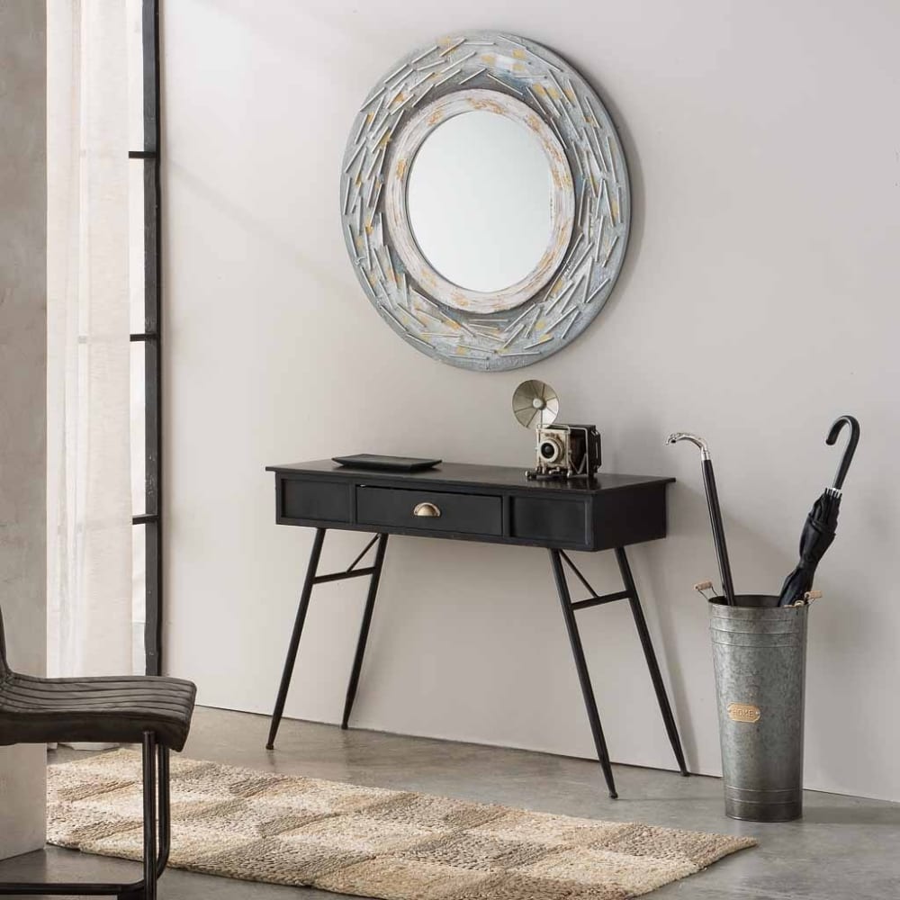 Console en métal noir 100x40x75h - Maisons du Monde