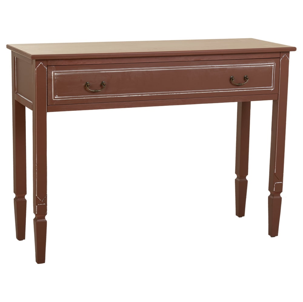 Console en bois marron 112x38x82h
