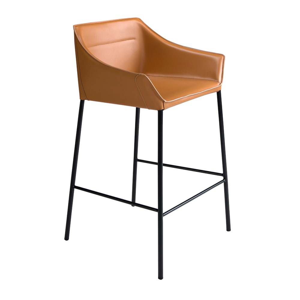 Angel Cerda Hocker aus braunem Kunstleder style modern - Pvc - Polyvinlychlorid