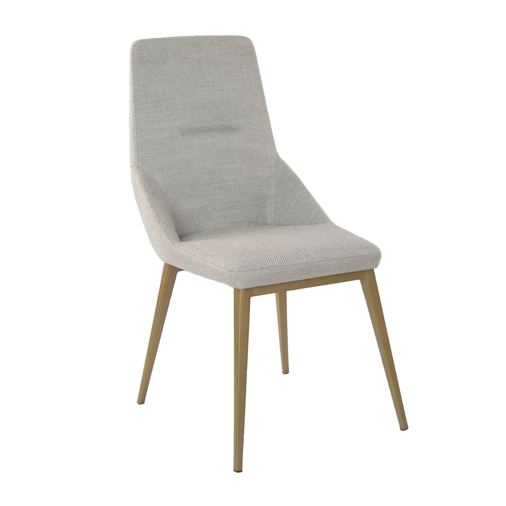 chaise en tissu gris