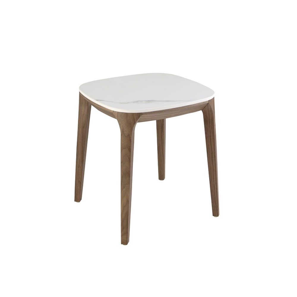 Table d'angle carrée - porcelaine
