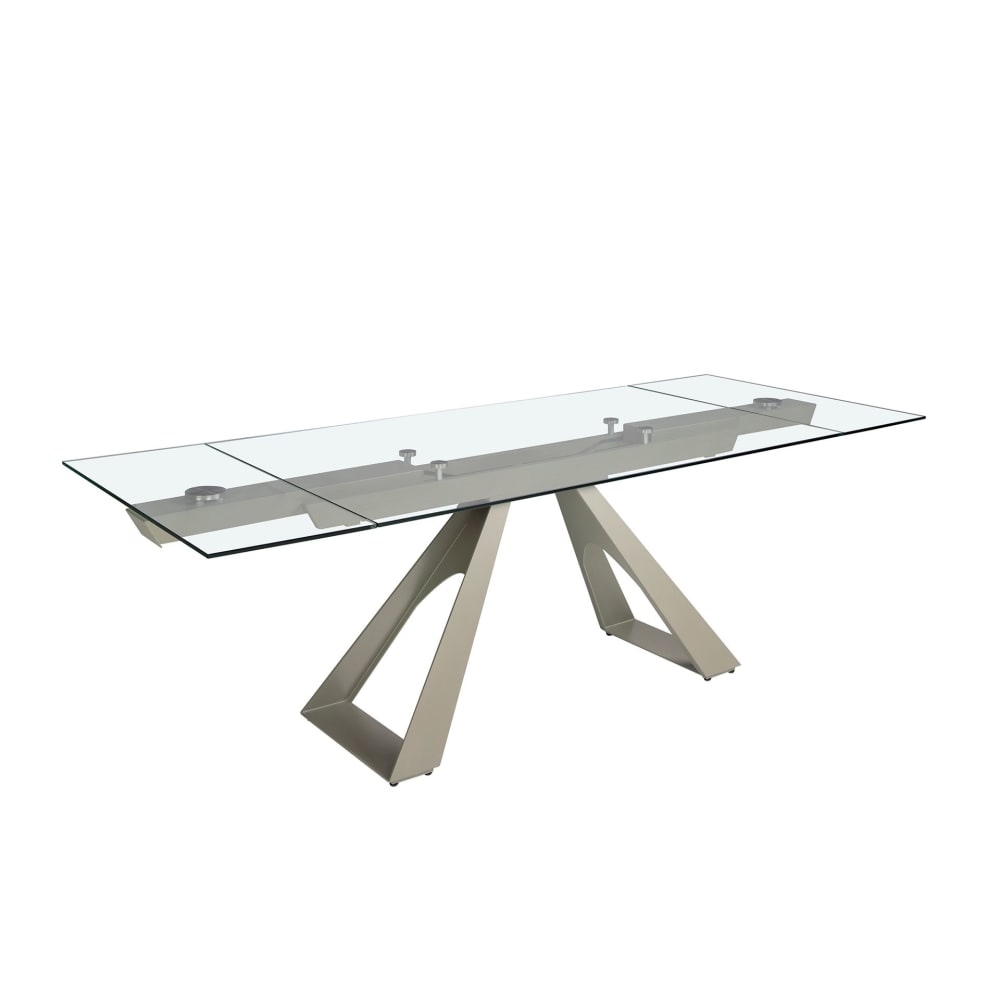 Table de salle à manger rectangulaire à rallonge