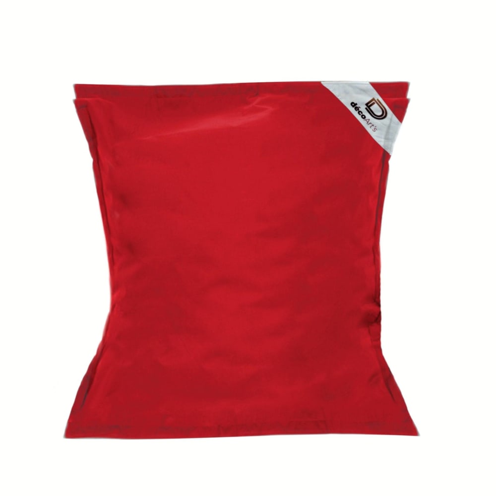 Pouf Géant XXL Déhoussable, Flottant pour Piscine, Rouge