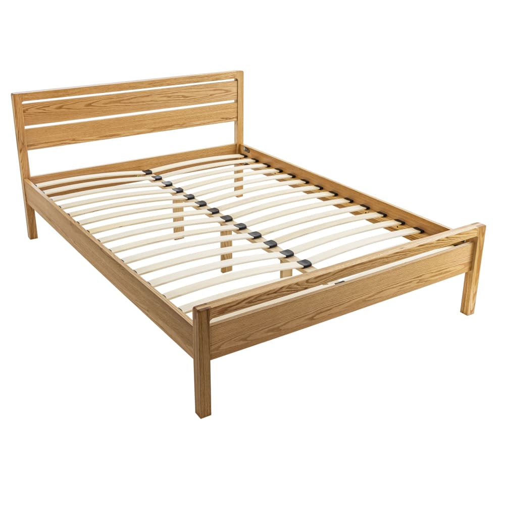 Lit avec tête de lit bois massif 140x190