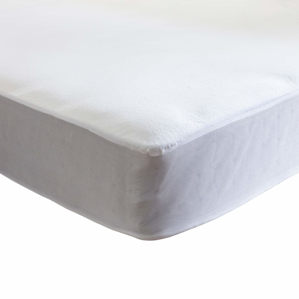 Protège matelas coton bio molleton bonnet 27 90x200 cm - Maisons du Monde