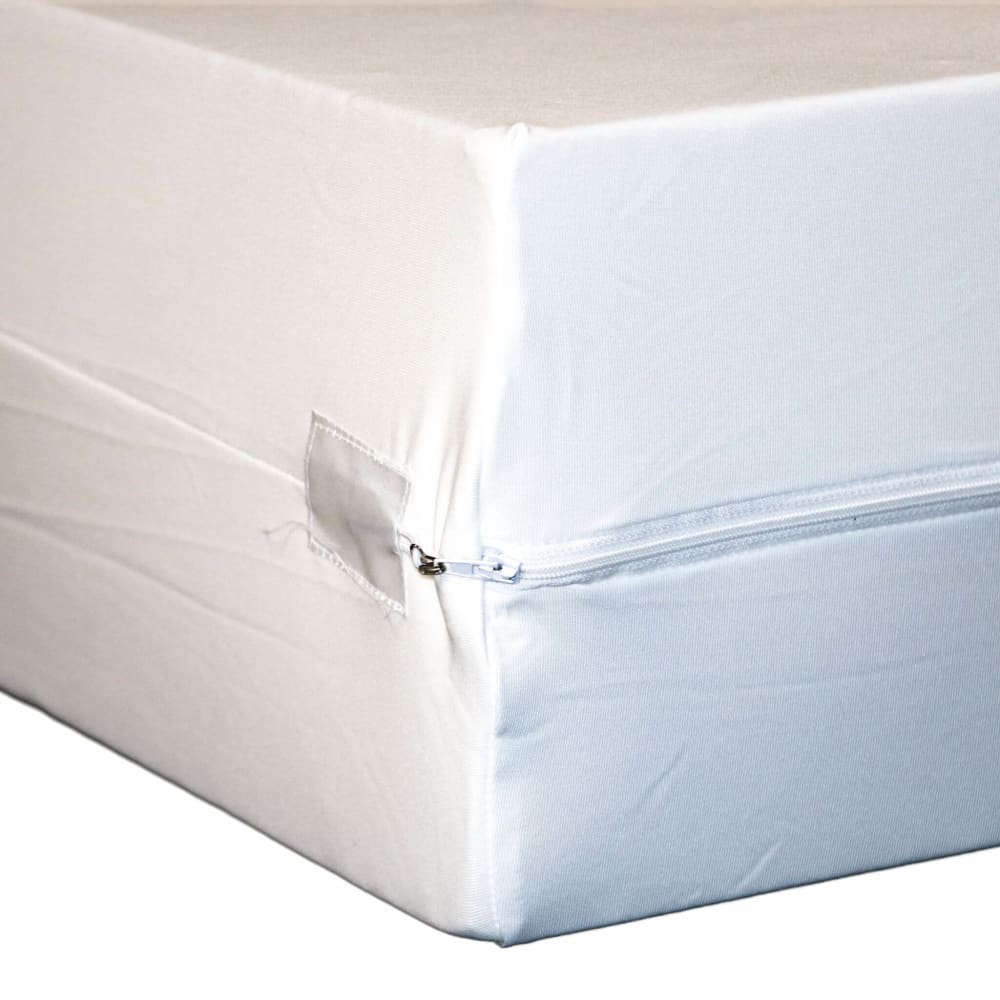Housse rénove matelas anti-punaise de lit polyester blanc 140x190 cm