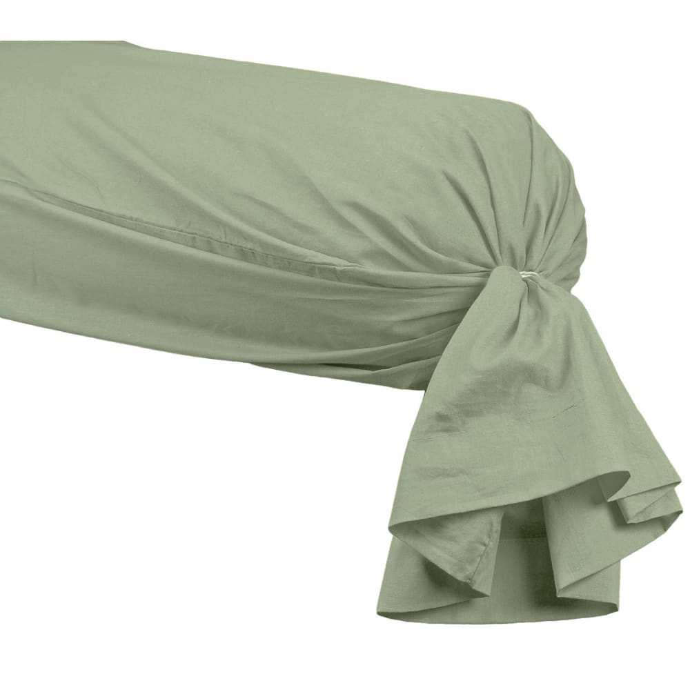 Taie de traversin en percale Sauge 45x185 cm