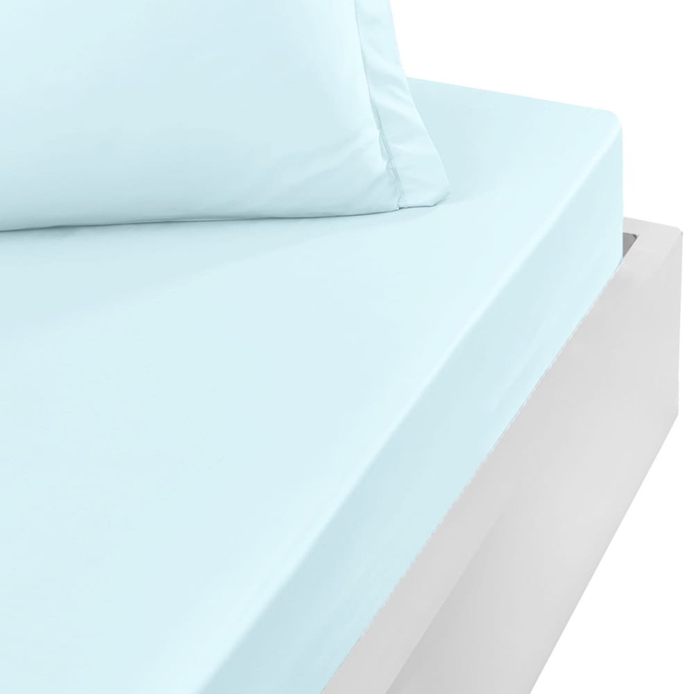 Drap housse en percale bonnet 40cm Nuage 140x190 cm