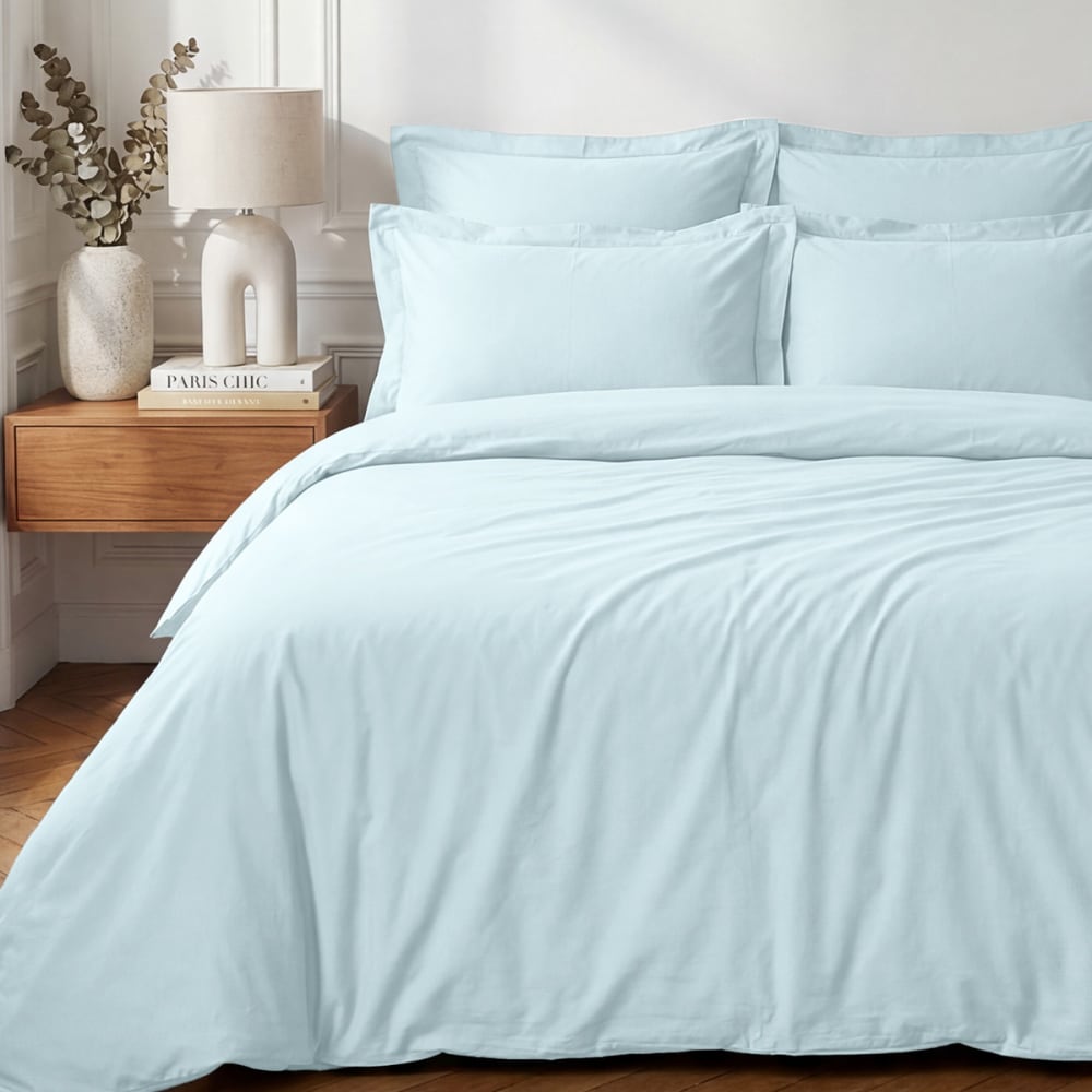 Drap housse en percale bonnet 40cm nuage 140x190 cm — vue 3