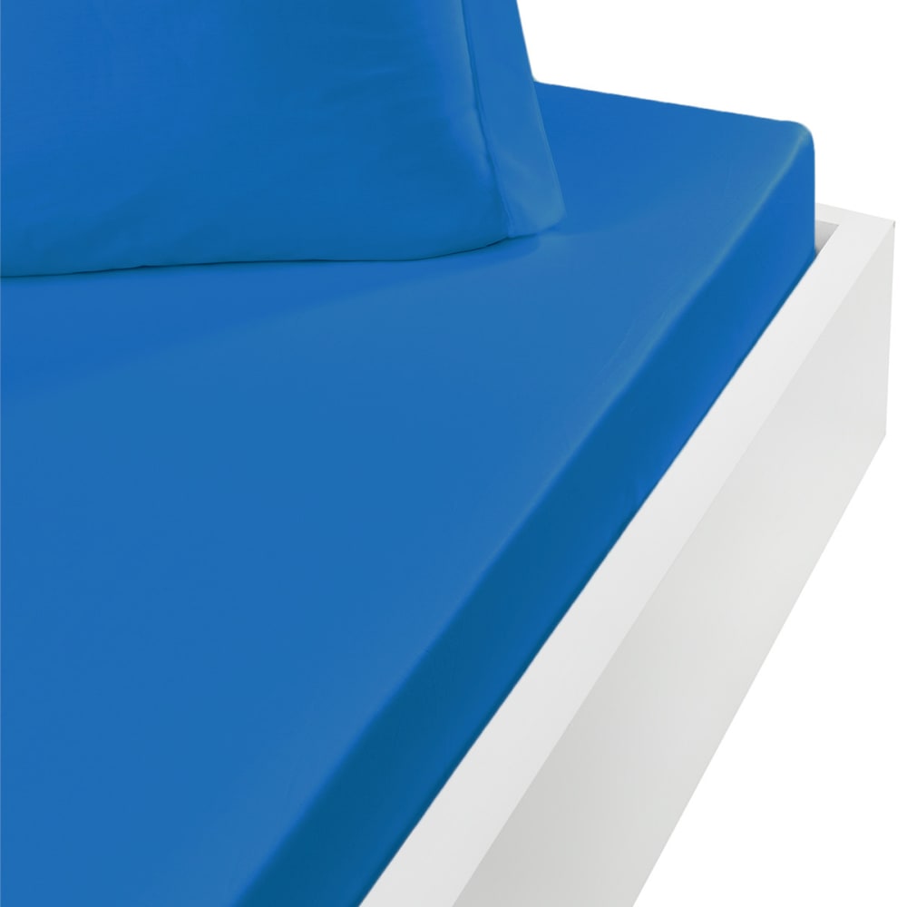 Ddrap housse en coton bonnet 30 cm océan 120x190 cm
