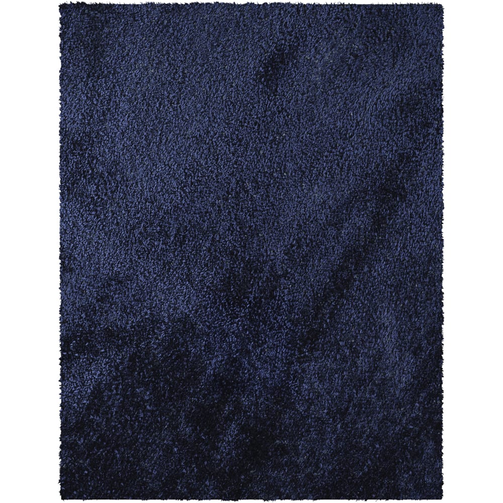 Hochfloriger Shaggy-Teppich Einfarbig Dunkelblau 200x275 -