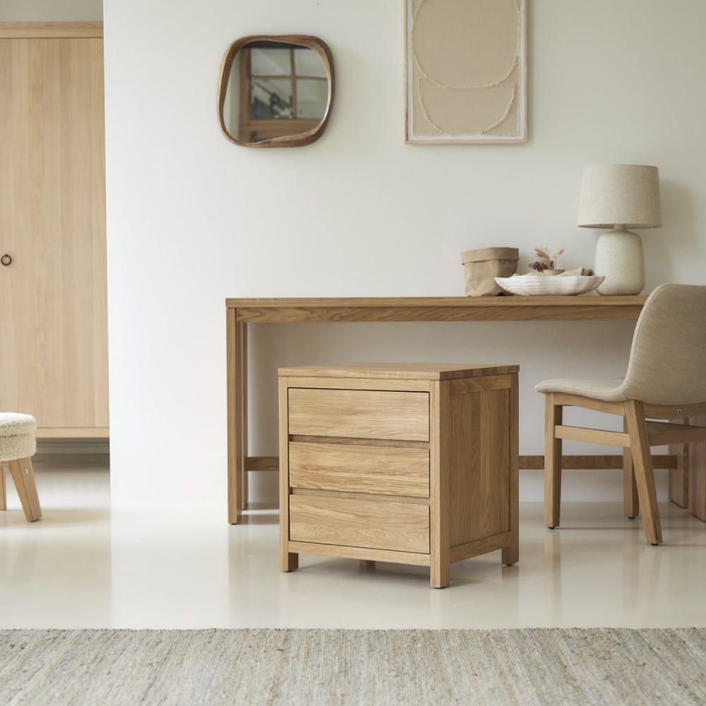 Tikamoon Aufbewahrungsbox 55 cm style classic chic Beige Holz