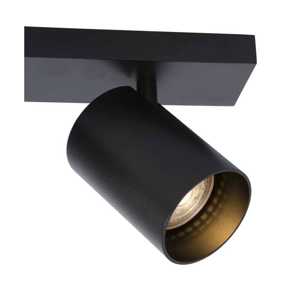 Spot pour plafond en métal, noir, 2 projecteurs, 12 cm — vue 4