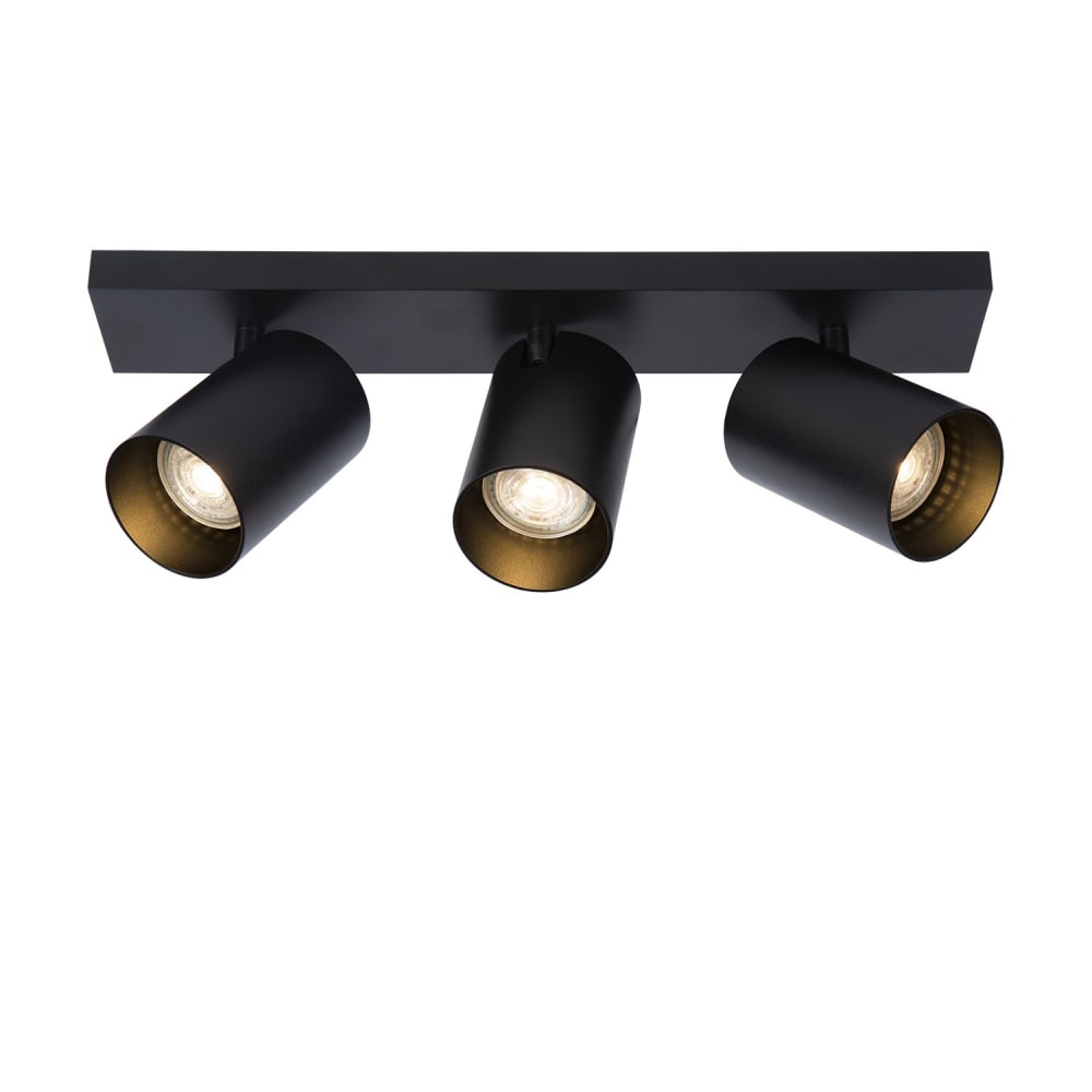 Atmooz Deckenleuchte aus Metall, schwarz, 3 Strahler, 12cm - Metall