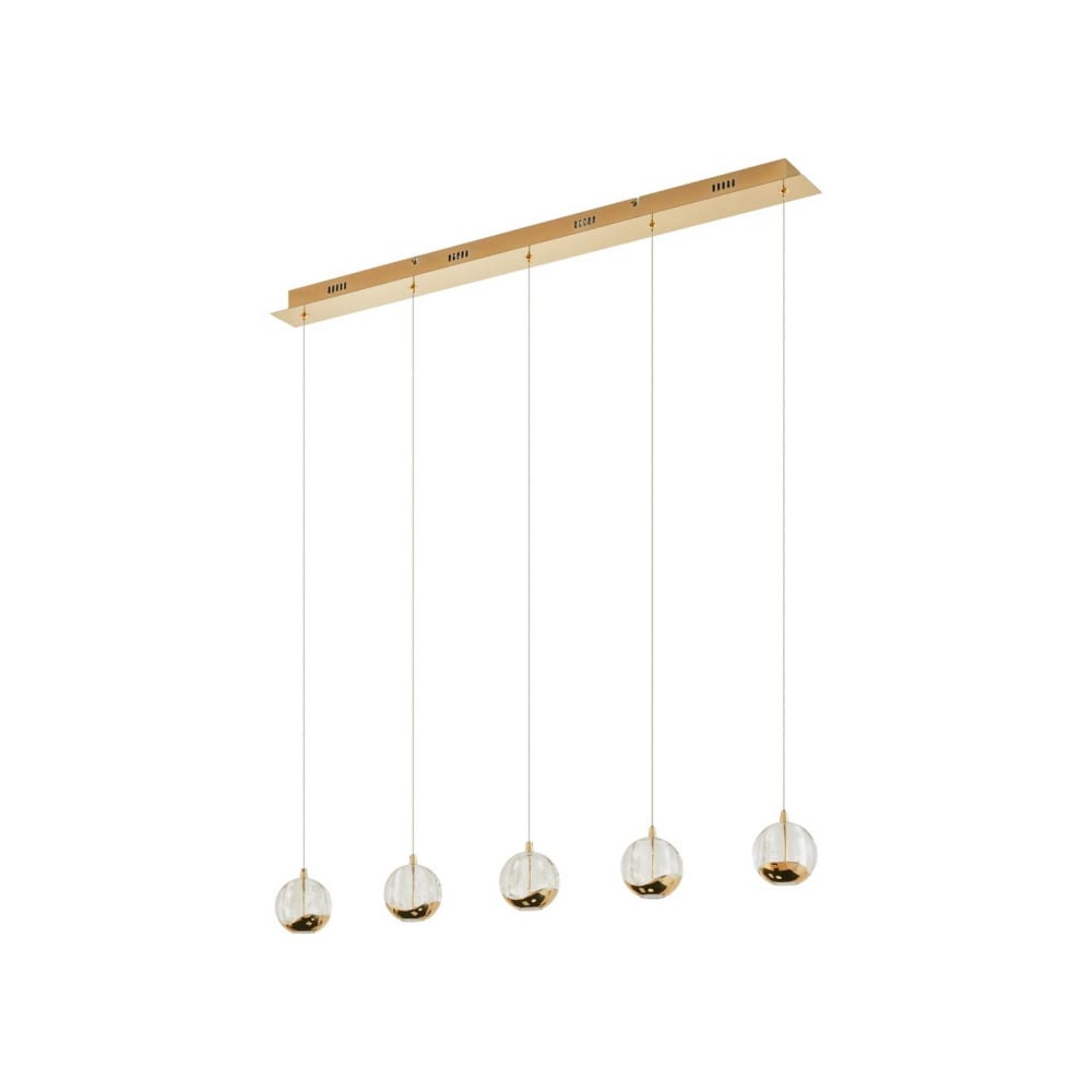 Lucande Pendelleuchte aus Glas, transparent style modern - Glas