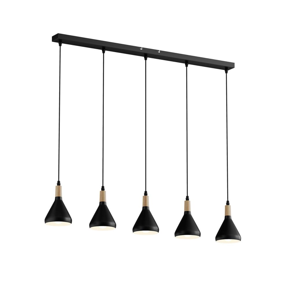 Lindby Pendelleuchte aus Metall, schwarz style modern - Metall