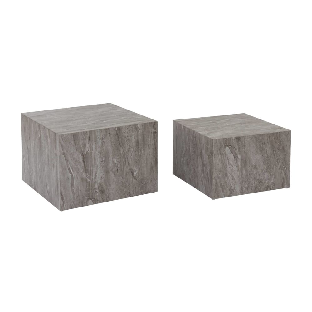 Tables basses effet marbre