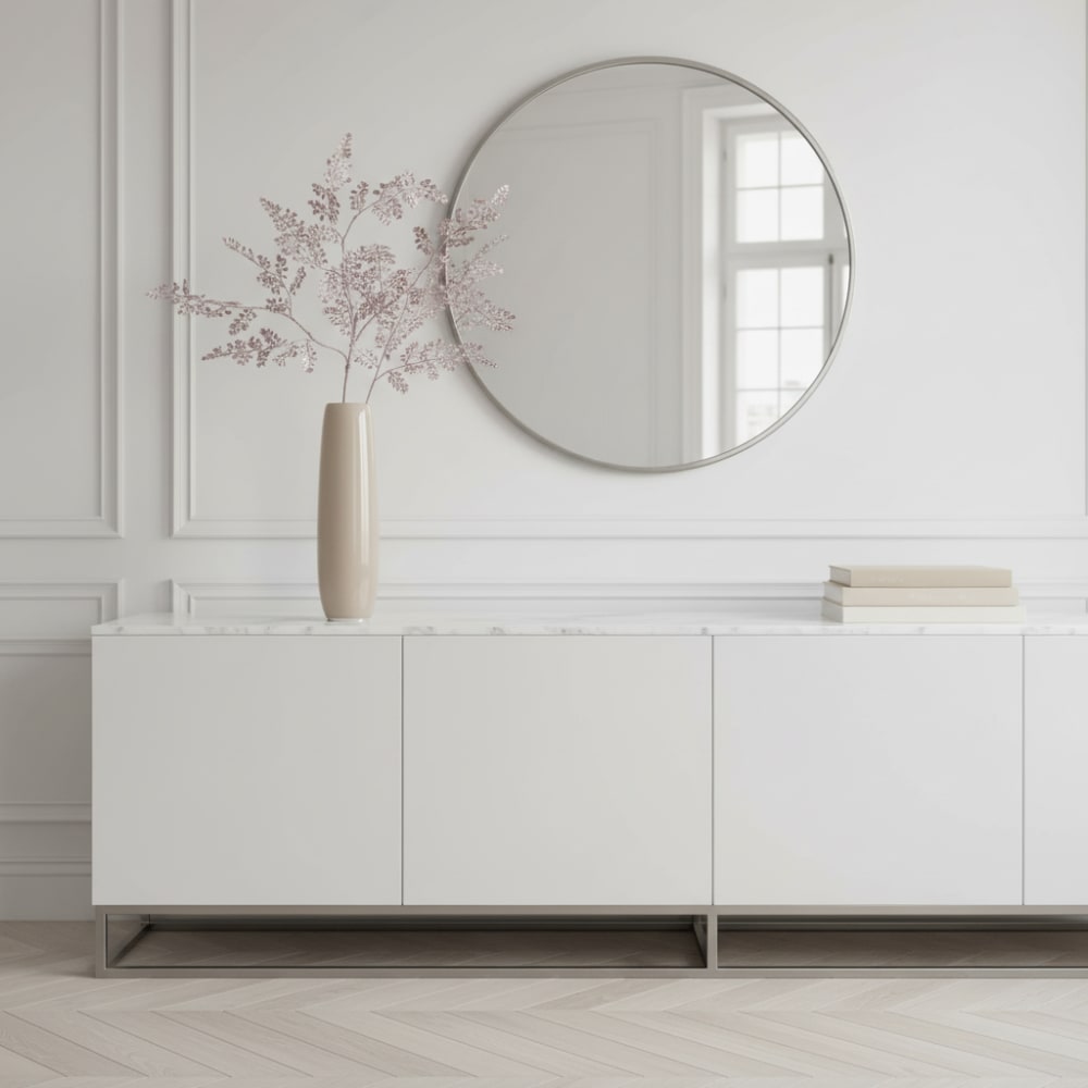 Feuillage de fougère artificiel métallique rose h83 — vue 3
