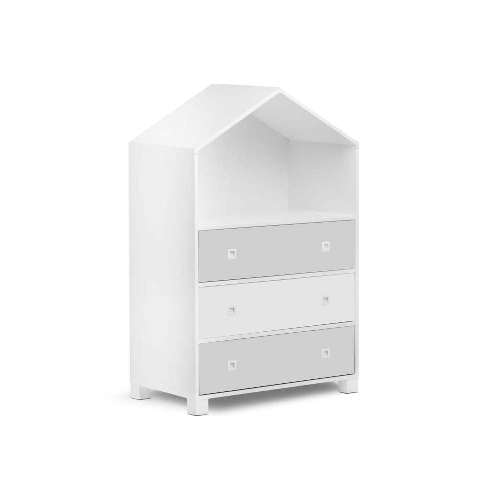 KONSIMO Kinderkommode style modern WEISS SPANPLATTE Kinder