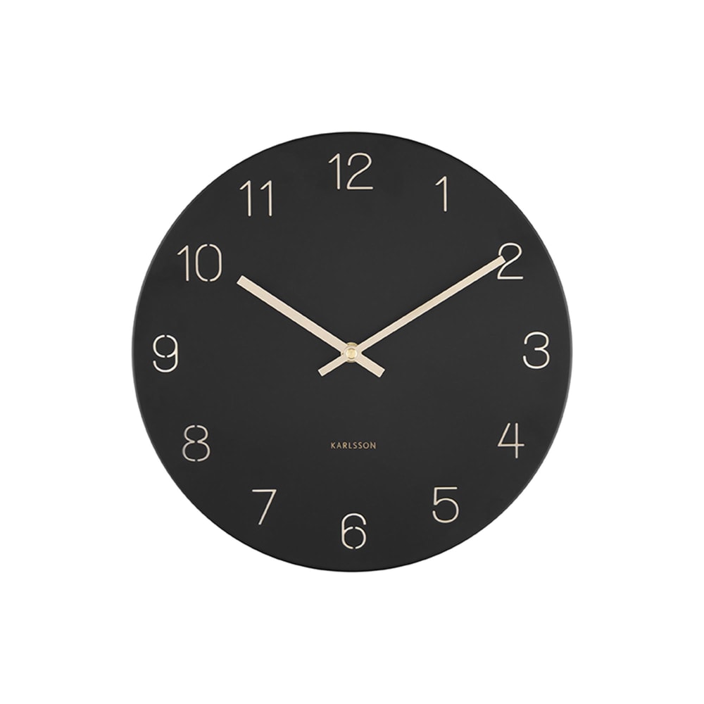 horloge murale acier