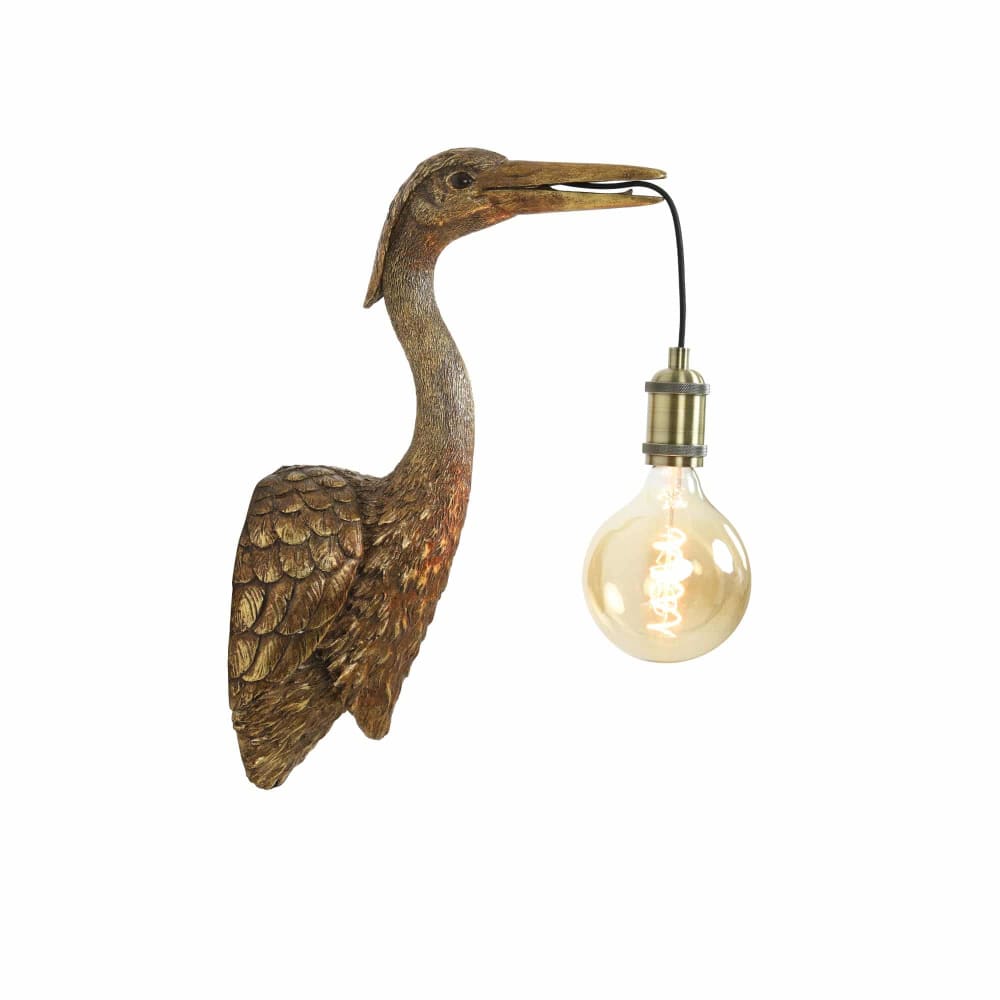 Wandleuchte aus Plastik, gold, 29.5x16x48 cm - Maisons Du Monde