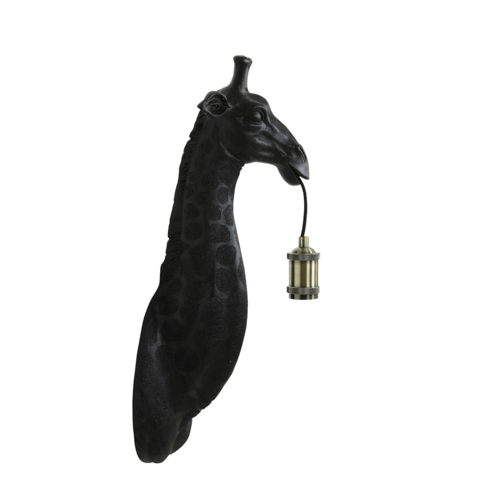 Light & Living Wandlampe aus Synthetisches Kunststoff, schwarz, 20.5x19x61cm style modern - Pvc - Polyvinlychlorid