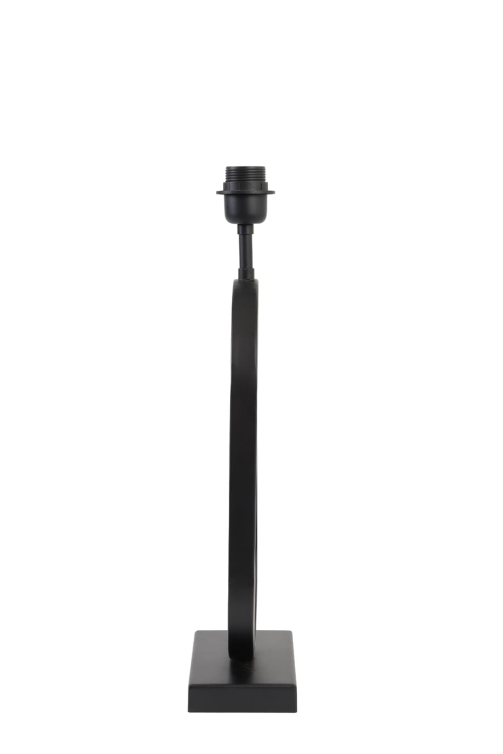 Pied de lampe noir métal 20x10x45cm — vue 4